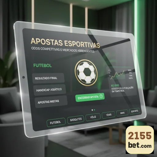 Tela de apostas esportivas da 2155bet exibindo odds atuais.