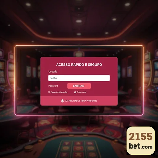 Tela de login do 2155bet com acesso seguro e rápido.