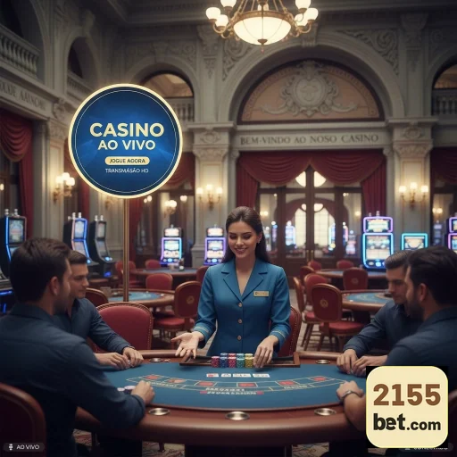 Interface da 2155bet com dealer ao vivo em cassino VIP.