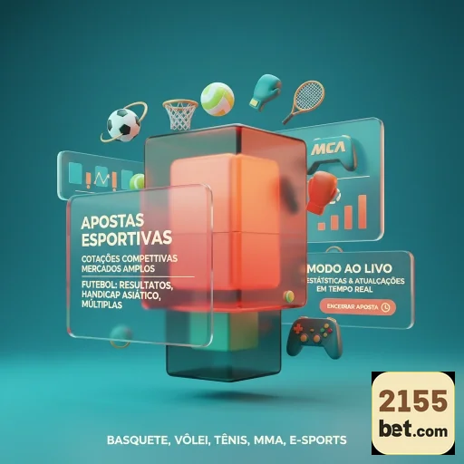 Interface de apostas esportivas da 2155bet com gráficos.