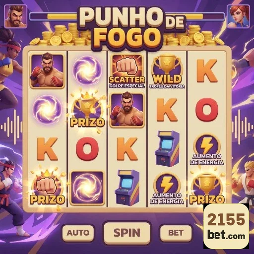 Gráfico do jogo Punho de Fogo na 2155bet.