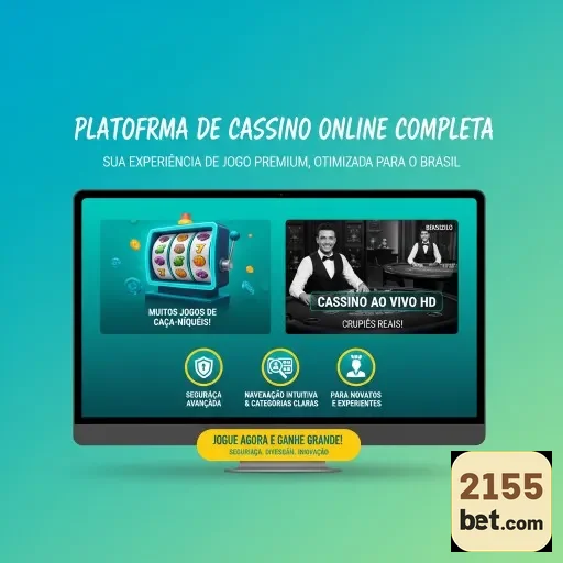 Interface da 2155bet destacando jogos e cassino ao vivo.