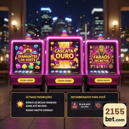 Interface de jogos VIP com caça-níqueis na 2155bet.