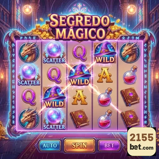 Máquina de caça-níqueis 'Segredo Mágico' na 2155bet.