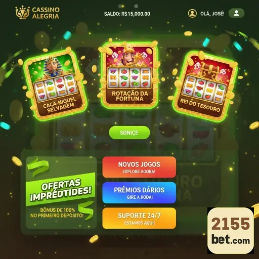 Jogos de caça-níqueis na 2155bet com opções variadas.