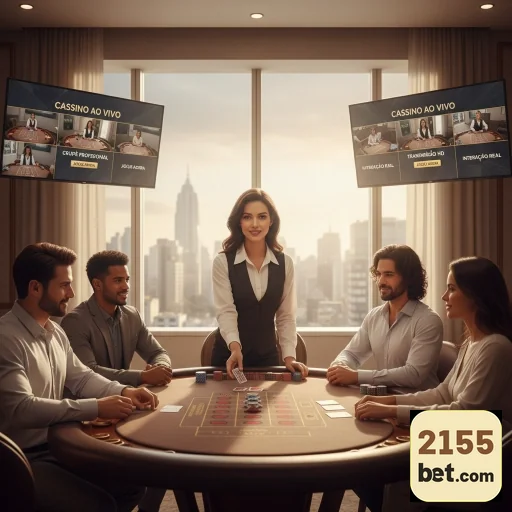 Croupier apresenta jogos ao vivo na plataforma 2155bet.